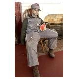 Railroad Engineer Mannequin and Chair