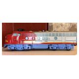 Vintage Metal and Plastic Santa Fe Toy Diesel