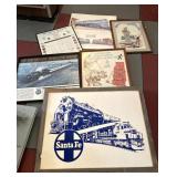 Railroad Framed Prints & Safety Posters, 42" &