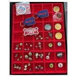 Rail Toad Uniform Buttons, Pins, Patches -