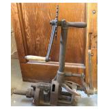 Antique Eureka Bonding Rail Drill 24" x 25.5"-