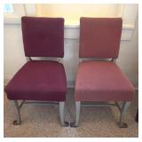 (2) Vintage Metal Frame Chairs