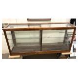 Oak Display Cabinet  48"x14"x22"