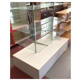 Double-Sided Glass Display with Particleboard