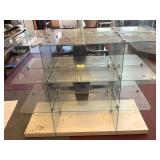 Glass Display Shelf 57" x 28.5" x 46"- base has