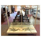 Shelving Display - (6) glass shelves (one has a