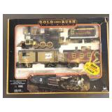 New Bright Gold Rush Express Train Set in Box