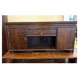 Antique Wood Desk 64.5" x 15" x 30.25"