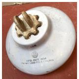 10" Porcelain Insulator, 1934