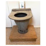 Antique DM&IR Caboose Cast Iron Toiler with Wood