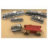 Marble, Wood, and Metal Trains 7.5" and Smaller