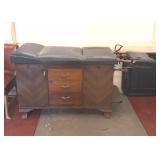 Antique Wood Medical Exam Table 67"x22"x35"