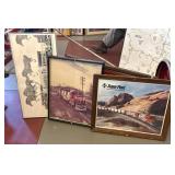 (3) Santa Fe Framed Prints