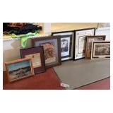 (7) Framed Railroad Prints, Photos, and More 21"