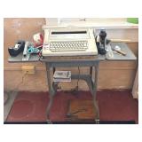 Vintage Typing Table, Electric Smith-Corona