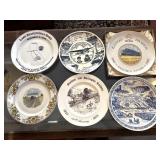(6) Railroad Collector Plates