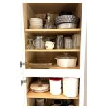 Contents of Tall Cabinet, Cookware, Crock Bowl,