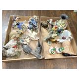 (2) Flats, Bird Figuo& More