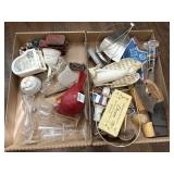 (2) Flats Glassware  Collectibles