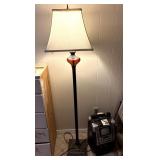 Floor Lamp & Vintage Karaoke Machine