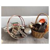 (2) Baskets of Kitchen Primitives