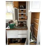 Contents of Laundry Room Cabinets, Canister Set,