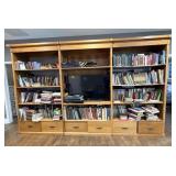 Bookcase  144"x24"x92", Disassembly Required, No
