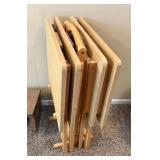 Wooden TV Trays & Stand
