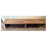 (2) Wooden Shelves 48" & 52"