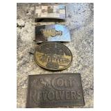 (4) Vintage Belt Buckles, Colt & More