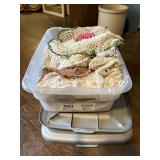 Small Tote of Crocheted Doilies