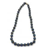 Millefiori Art Glass Beaded Necklace 16'