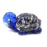 Millefiori Art Glass Turtle Figure 3' x 1.5'