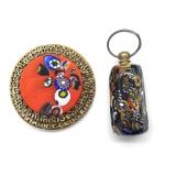 Millefiori Art Glass Brooch and Pendant  -