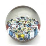 Millefiori Murano Art Glass Paperweight 2.25'