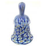 Millefiori Murano Art Glass Bell 4.25'
