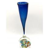 Millefiori Murano Art Glass Vase 10.75' Tall