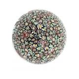 Millefiori Murano Art Glass Paperweight 3.5' x