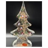 Millefiori Murano Art Glass Christmas Tree with
