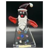 Millefiori Murano Art Glass Santa Claus Figure