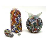 Millefiori Murano Art Glass Broken Bell and