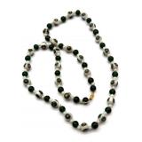 Millefiori Art Glass Beaded Necklace 26'