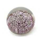 Millefiori Murano Art Glass Paperweight 1.5' Tall