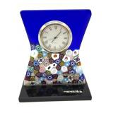 Millefiori Murano Art Glass Clock 3.25' x 2' x 4'