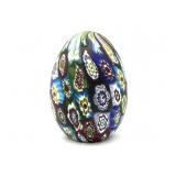 Millefiori Murano Art Glass Egg Shaped