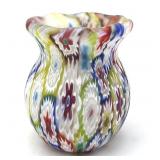 Millefiori Murano Art Glass Toothpick Holder