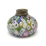 Millefiori Murano Art Glass Small Bottle/Vase