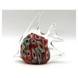Millefiori Murano Art Glass Fish Figure 4' x 4'