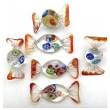 Millefiori Murano Art Glass Candy 2.5'