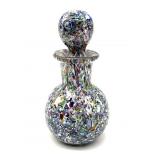 Art Glass Bottle with Stopper 4.75' Tall
